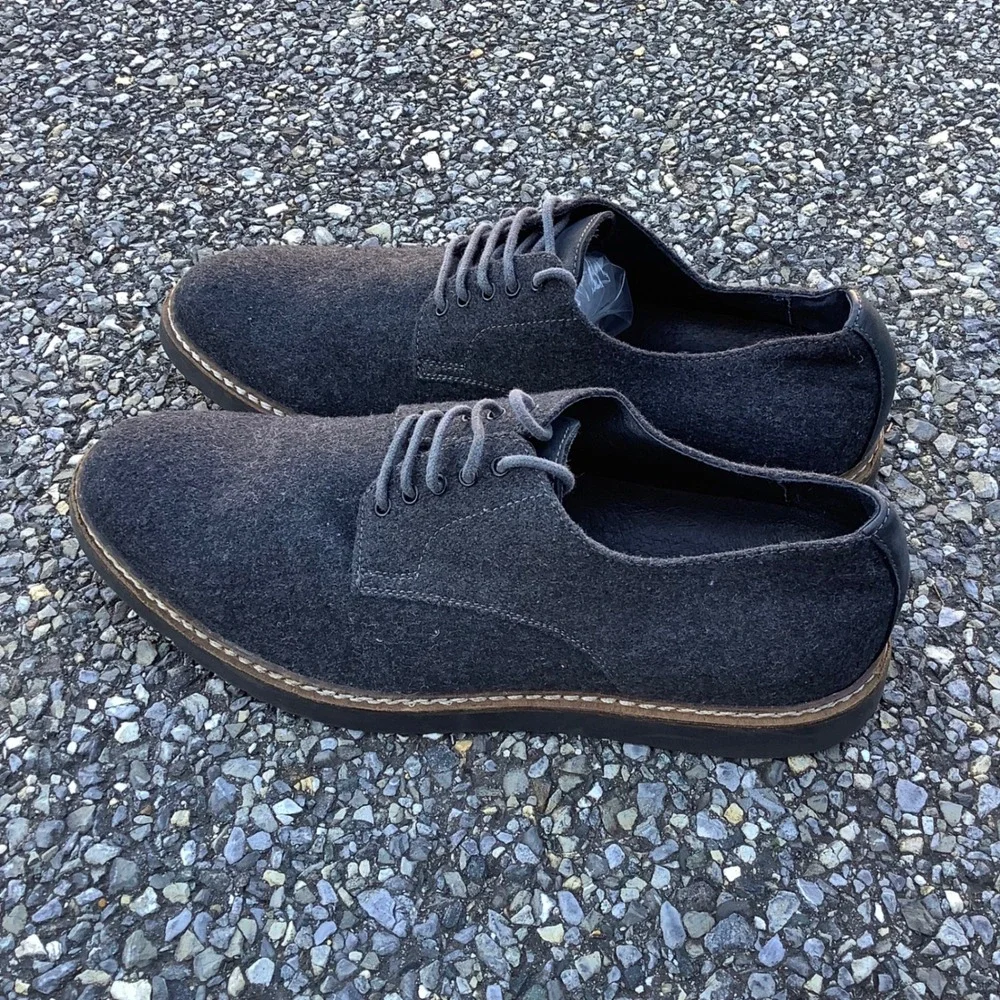 The Rail Men's Charcoal Gray Wool Blend Casual Dress Shoes‎ Size 41 (8)
